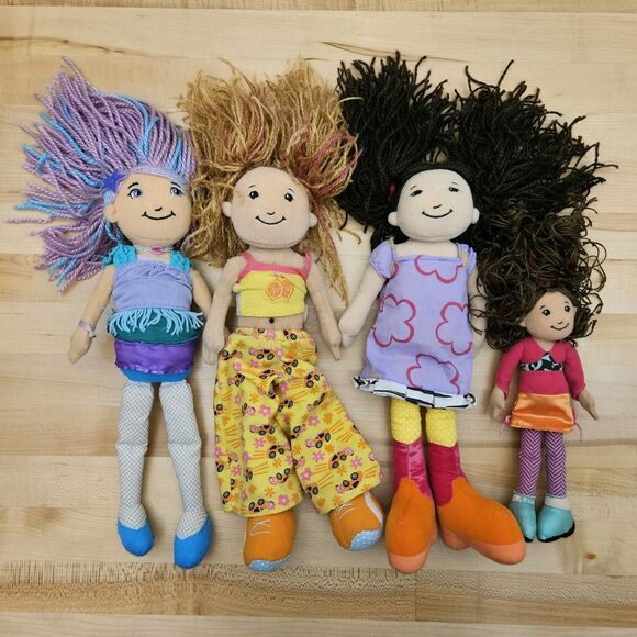 Groovy Girls Dolls Lot of 4 Harper Kami Yvette Maddie Mermaid Original Outfits - Picture 2 of 9